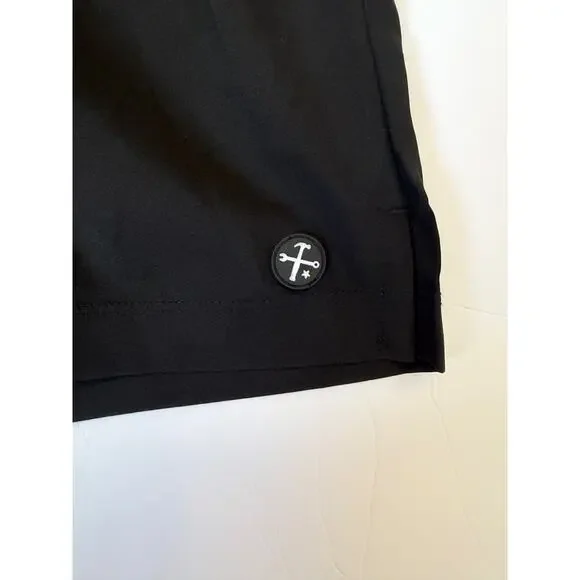 Dixxon Shorts 9in Gym Athletic Mens Elastic Waist Drawstring Casual Black Sz XL - Picture 2 of 5